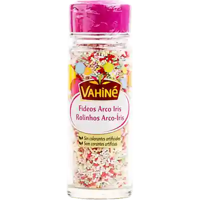 Foto del envase de Fideos arco iris Vahiné 71 g.