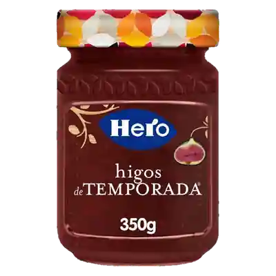 Foto del envase de Mermelada de higos Temporada Hero sin gluten 350 g.