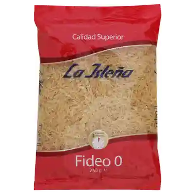 Foto del envase de La Isleña fideos Nº 0 250 g