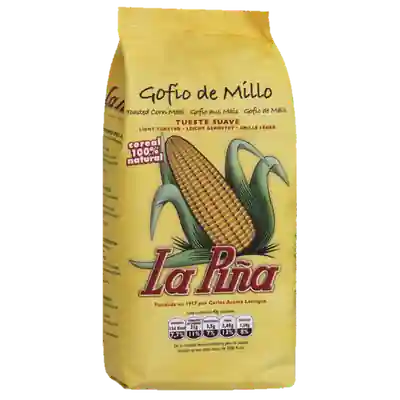 Foto del envase de La Piña gofio de millo tueste ligero 500 g