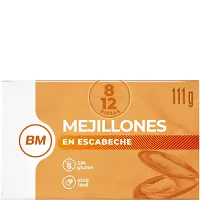 Package photo of Mejillón en escabeche 8/12 111g
