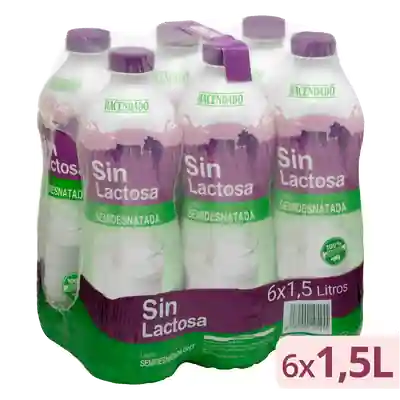 Package photo of Leche semidesnatada sin lactosa Hacendado