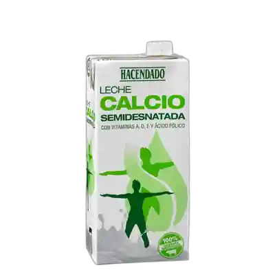 Package photo of Leche semidesnatada calcio Hacendado