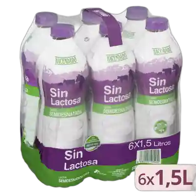 Package photo of Leche semidesnatada sin lactosa Hacendado