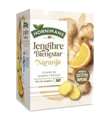 Foto del envase de Infusiones Hornimans Jengibre Miel 15 Unidades